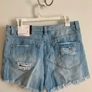 Boutique Distressed Jean Shorts